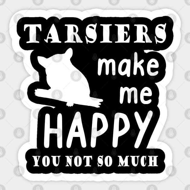 Tarsier saying tarsier cuddly toys pet Sticker by FindYourFavouriteDesign